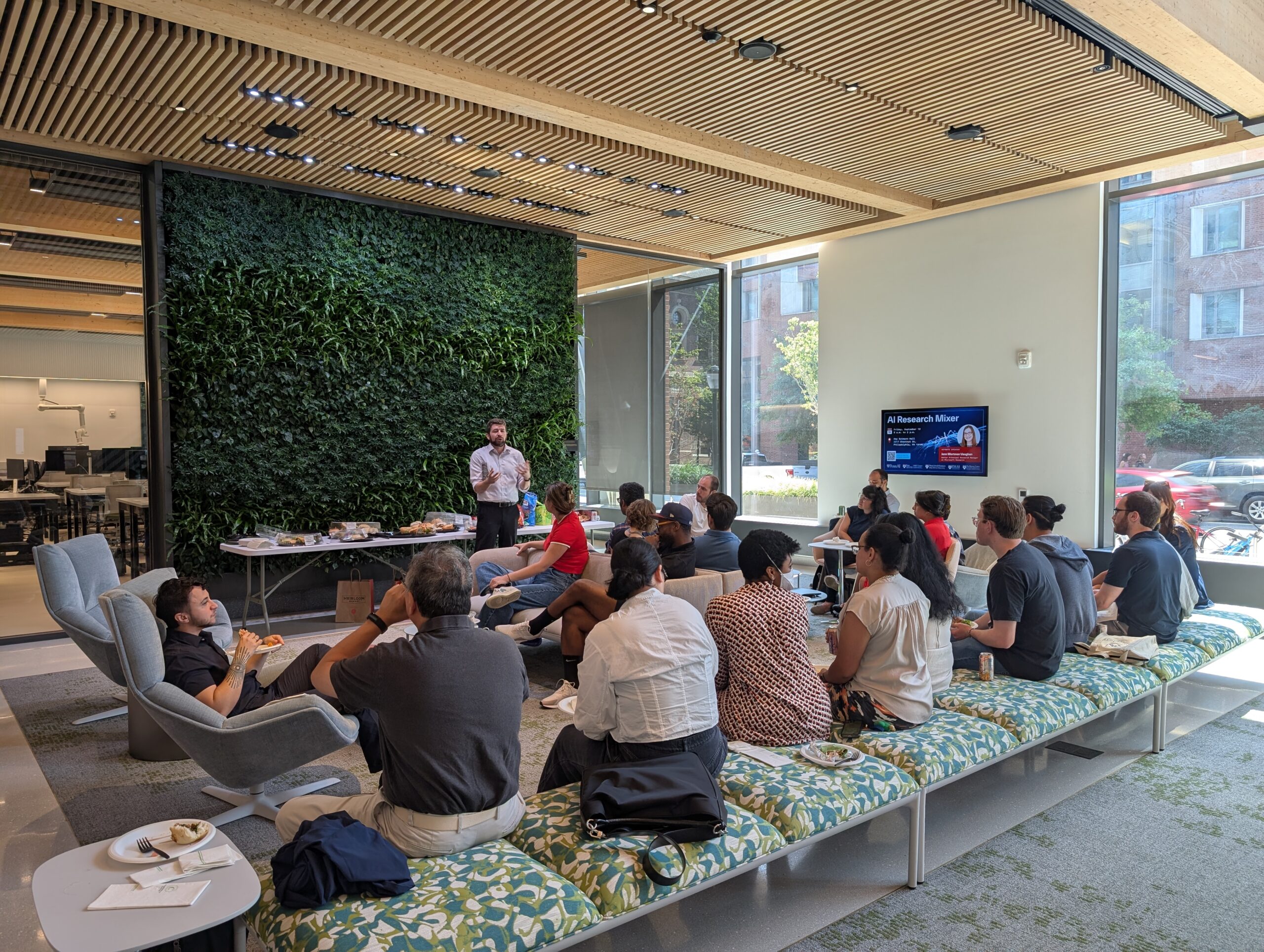 Alex Engler introducing the Center's mission at the September 12th kickoff